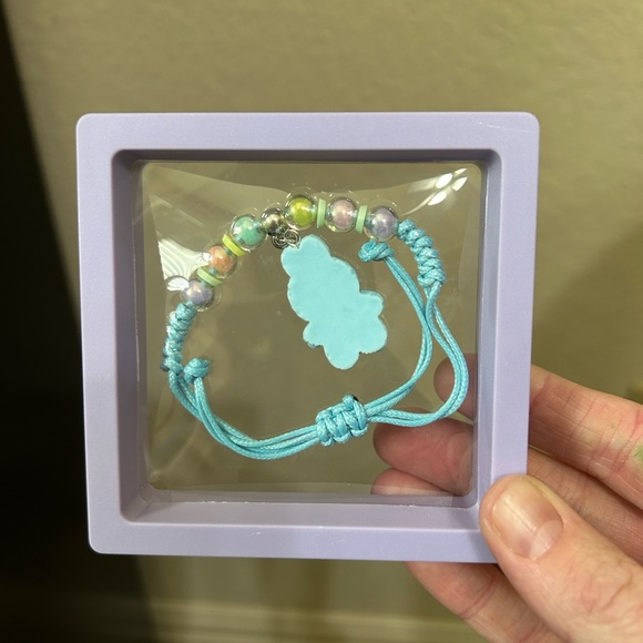 Labubu Little Monster Beaded Adjustable Woven Bracelet - Blue New - Picture 4 of 13